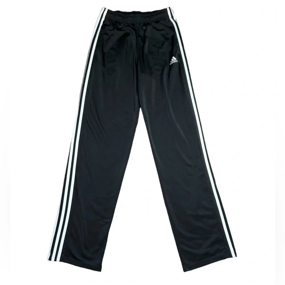 Adidas Unisex Black 3‎ Stripe Athletic Pants Sz. M